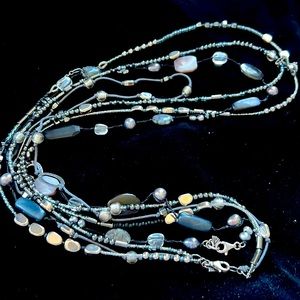 Silpada #N2097  AND N1796• TWO Hematite and pearl Necklaces
